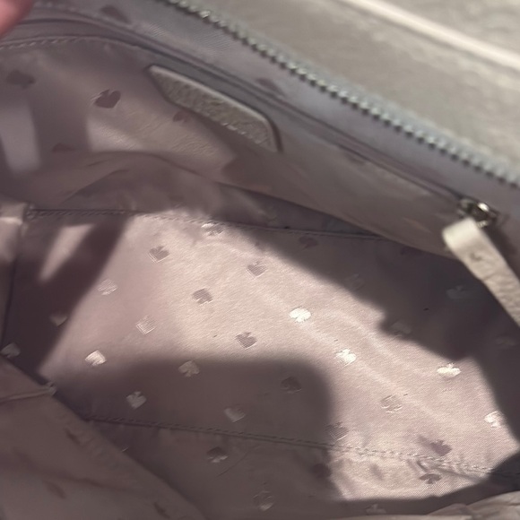 Kate Spade Light Blush / Tan Satchel with Textured Leather and Boxy Silhouette - Picture 8 of 13